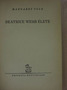 Margaret Cole - Beatrice Webb élete [antikvár]