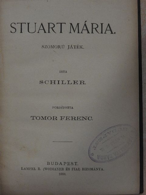 Schiller - Stuart Mária [antikvár]