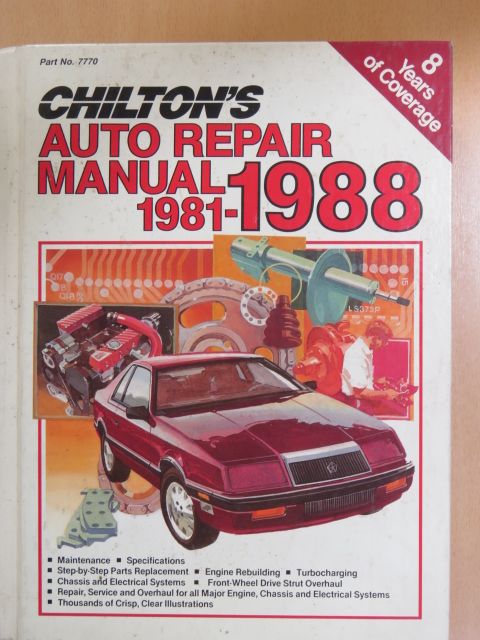 Chilton's Auto Repair Manual 1981-1988 [antikvár]