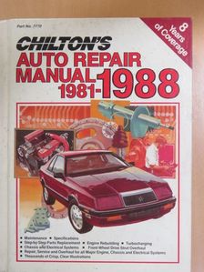 Chilton's Auto Repair Manual 1981-1988 [antikvár]