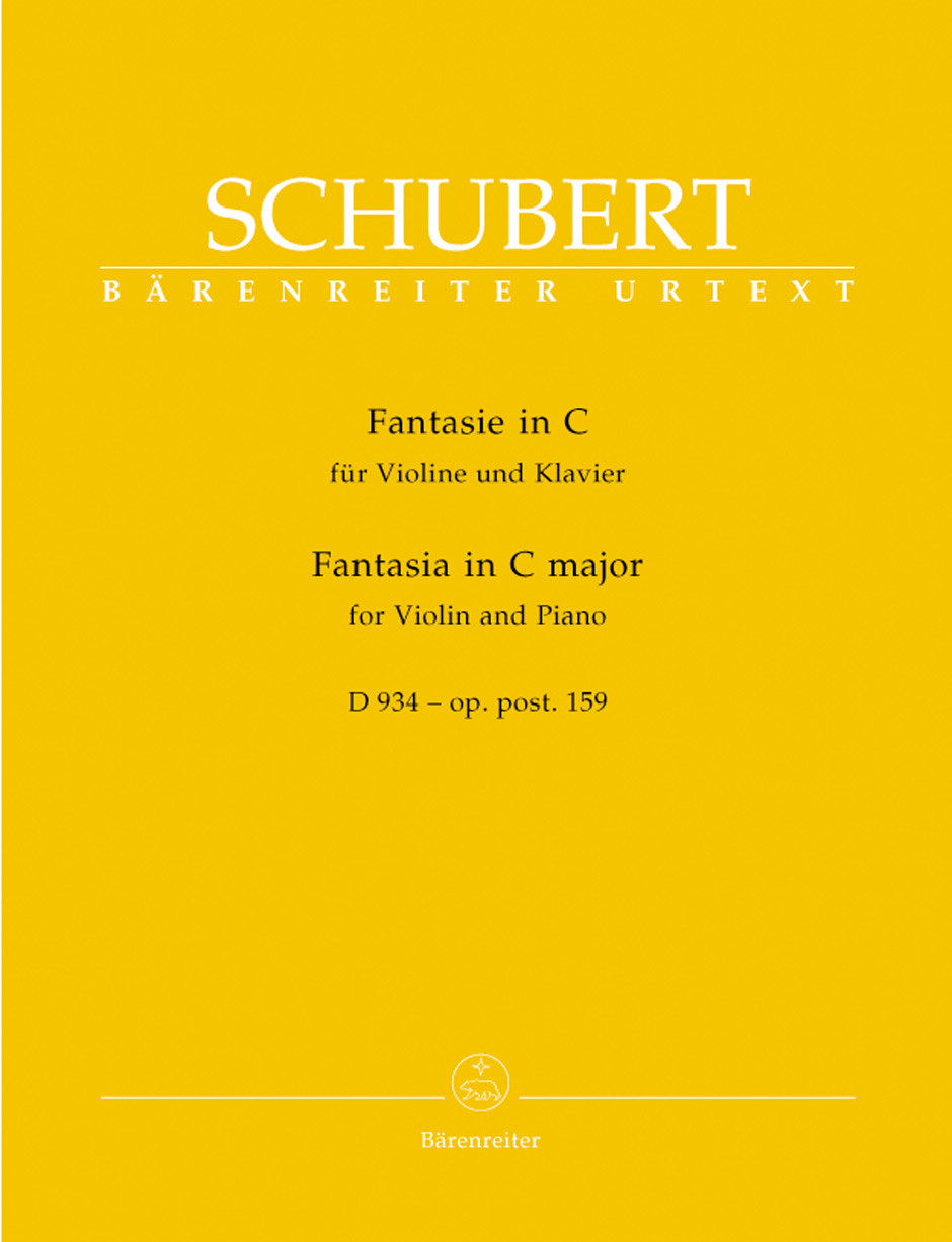 SCHUBERT - FANTASIE IN C FÜR VIOLINE UND KLAVIER D 934 - OP.POST.159 URTEXT (HELMUT WIRTH)