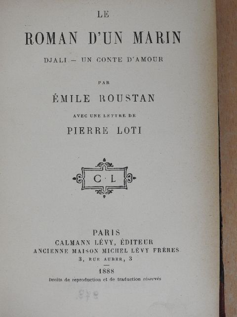 Émile Roustan - Le roman d'un marin [antikvár]