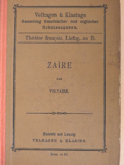 Voltaire - Zaire [antikvár]