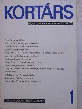 Bárány Tamás - Kortárs 1975. január [antikvár]