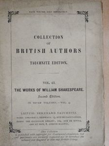 William Shakespeare - The Works of William Shakespeare 4. [antikvár]