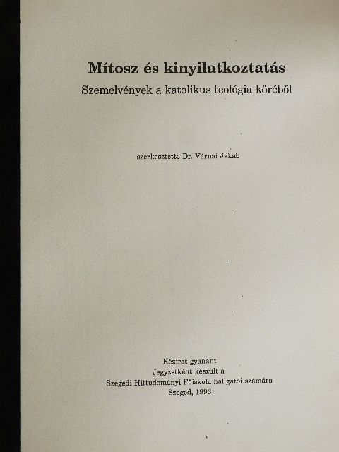 Alexandriai Kelemen - Mítosz és kinyilatkoztatás [antikvár]