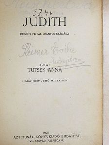 Tutsek Anna - Judith [antikvár]