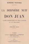 EDMOND ROSTAND - La derniere nuit de Don Juan [antikvár]