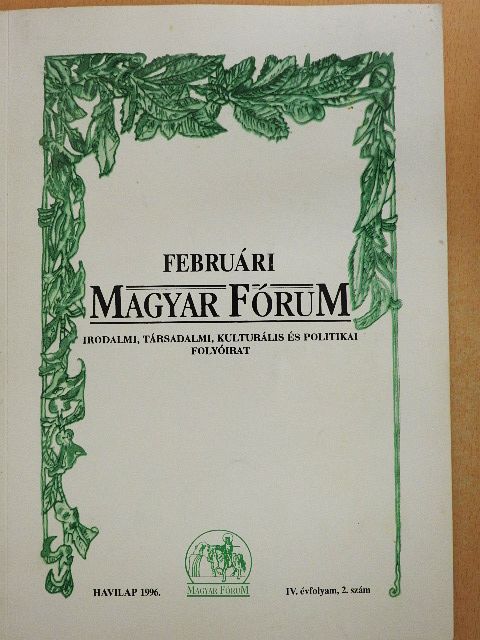 Balassa Zoltán - Havi Magyar Fórum 1996. február [antikvár]