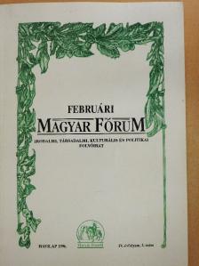 Balassa Zoltán - Havi Magyar Fórum 1996. február [antikvár]