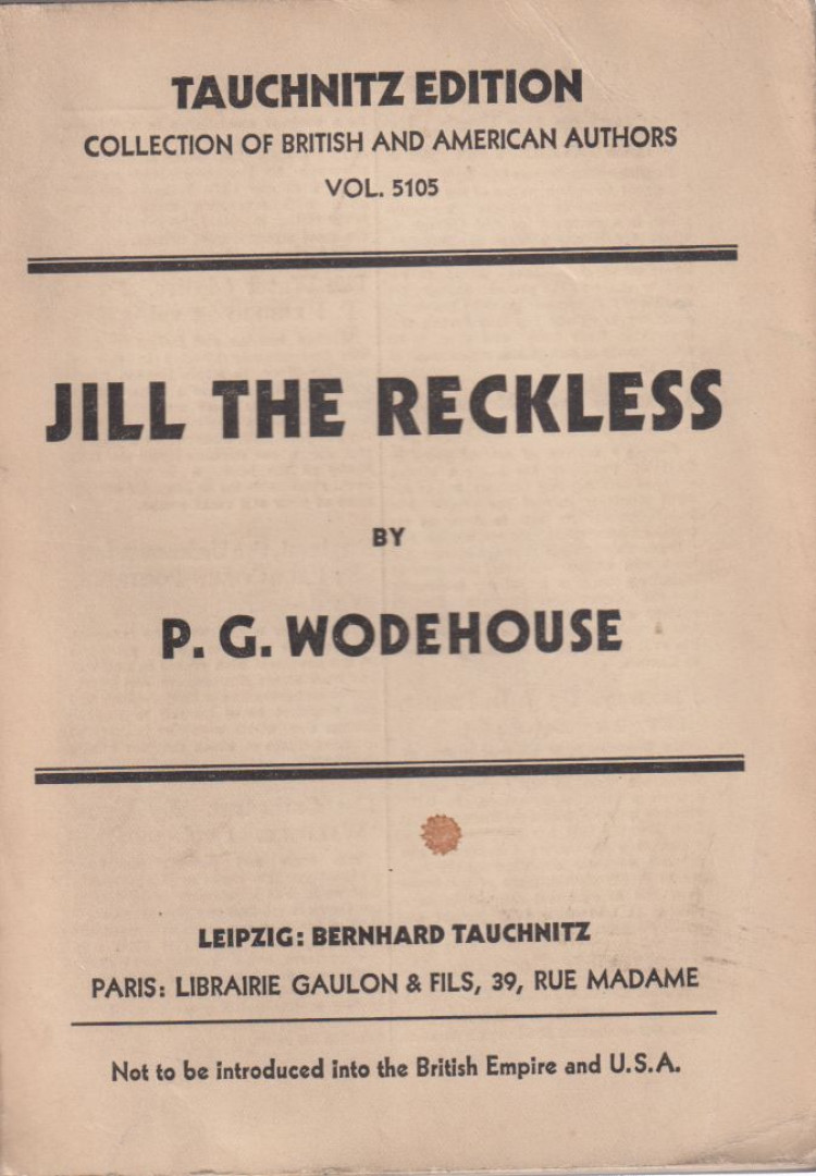 P.G. Wodehouse - Jill the Reckless [antikvár]