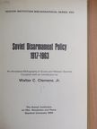 Jr. Walter C. Clemens - Soviet Disarmament Policy [antikvár]