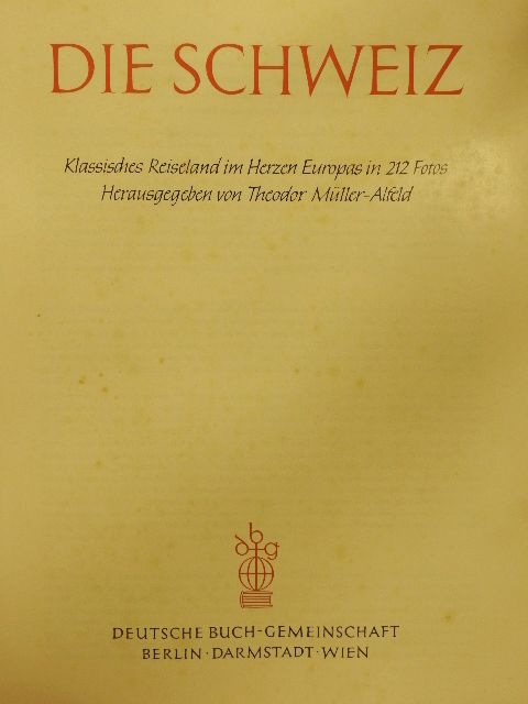 Die Schweiz [antikvár]