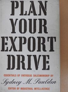 Plan Your Export Drive [antikvár]