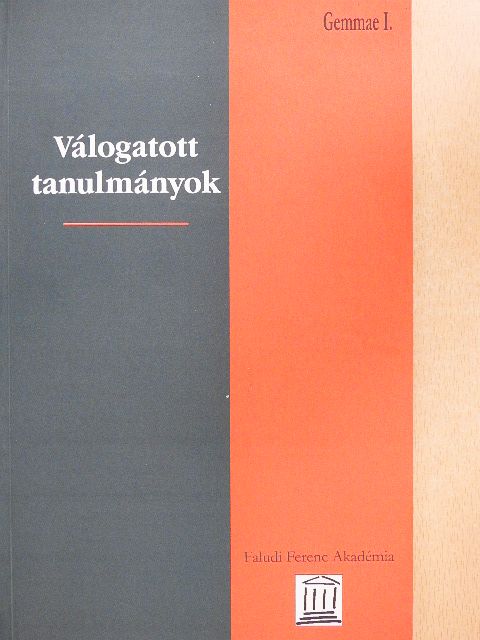 Kánya József - Válogatott tanulmányok [antikvár]