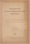 Schmalenbach, Eugen - Zeitschrift für Handelswissenschaftliche Forschung Februar 1962 [antikvár]
