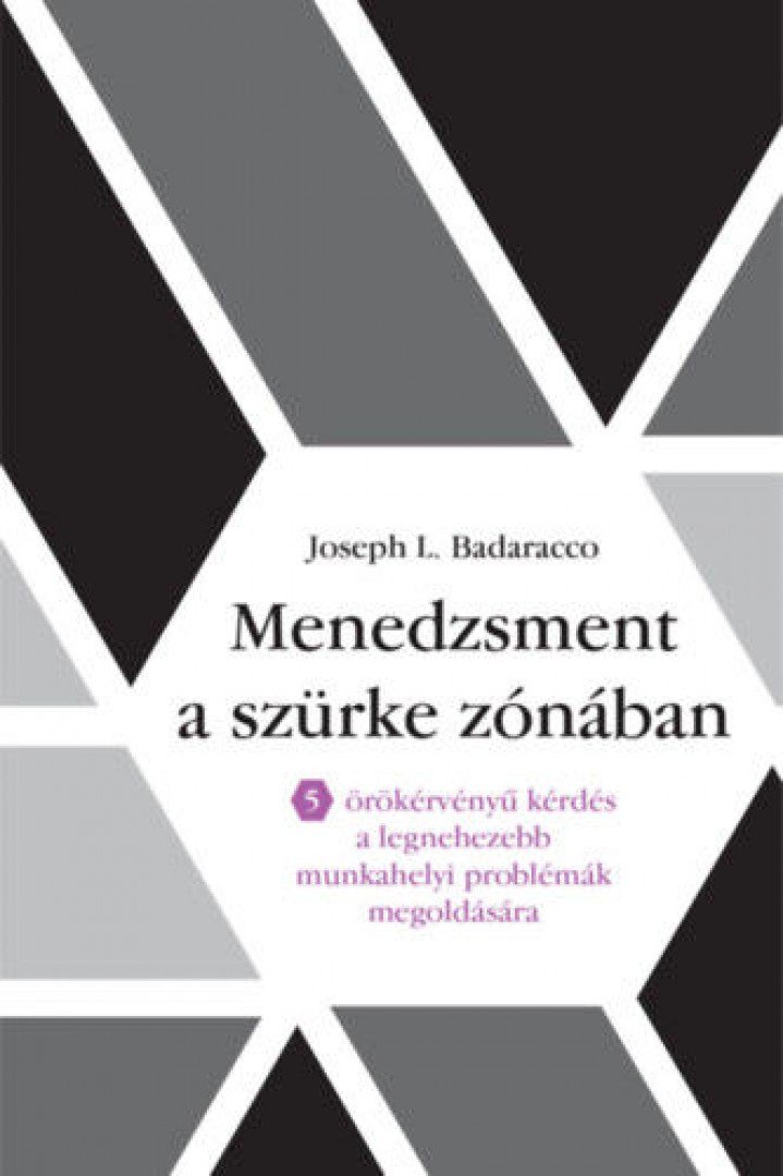 Joseph L. Badaracco - Menedzsment a szürke zónában - 5 örökérvényű kérdés a legnehezebb munkahelyi problémák megoldására [antikvár]
