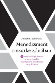 Joseph L. Badaracco - Menedzsment a szürke zónában - 5 örökérvényű kérdés a legnehezebb munkahelyi problémák megoldására [antikvár]