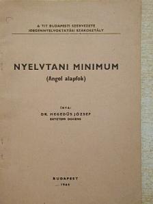 Dr. Hegedűs József - Nyelvtani minimum [antikvár]