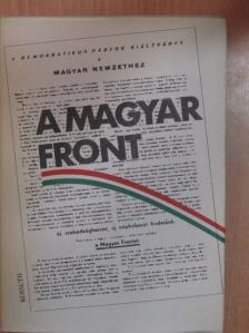Barcs Sándor - A Magyar Front [antikvár]