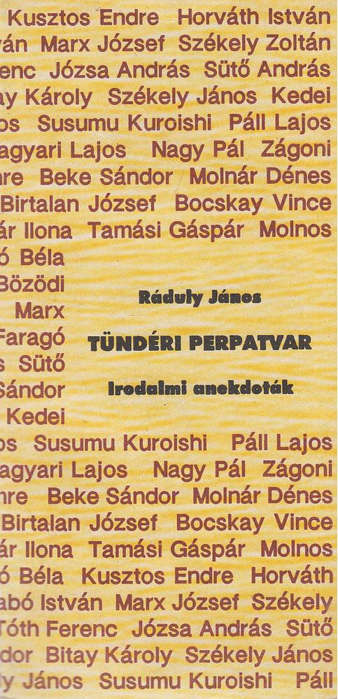 Ráduly János - Tündéri perpatvar [antikvár]