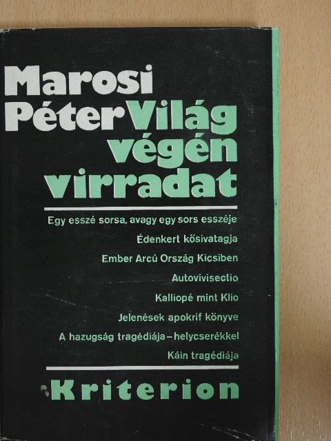 Marosi Péter - Világ végén virradat [antikvár]