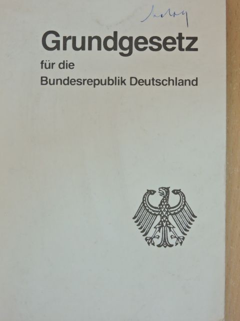 Grundgesetz für die Bundesrepublik Deutschland [antikvár]