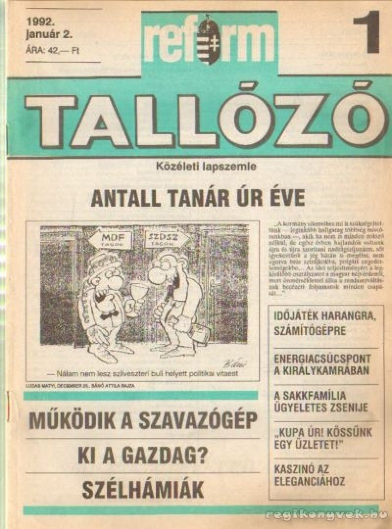 ANDAI GYÖRGY - Reform Tallózó 1992. IV. évfolyam (hiányos) [antikvár]
