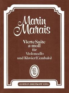 MARAIS, MARIN - VIERTE SUITE a-MOLL FÜR VIOLONCELLO UND KLAVIER (CEMBALO) (LAENGIN)