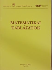 Dr. Szörcsei László - Matematikai táblázatok [antikvár]