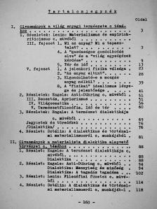 Olvasmányok a dialektikus materializmus tanulmányozásához [antikvár]