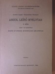 András László - Angol leíró nyelvtan II. [antikvár]