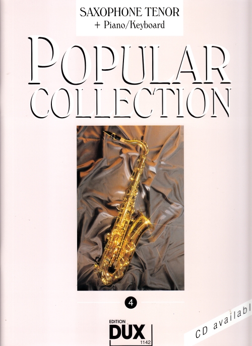 POPULAR COLLECTION 4 FOR SAXOPHONE TENOR + PIANO / KEYBOARD