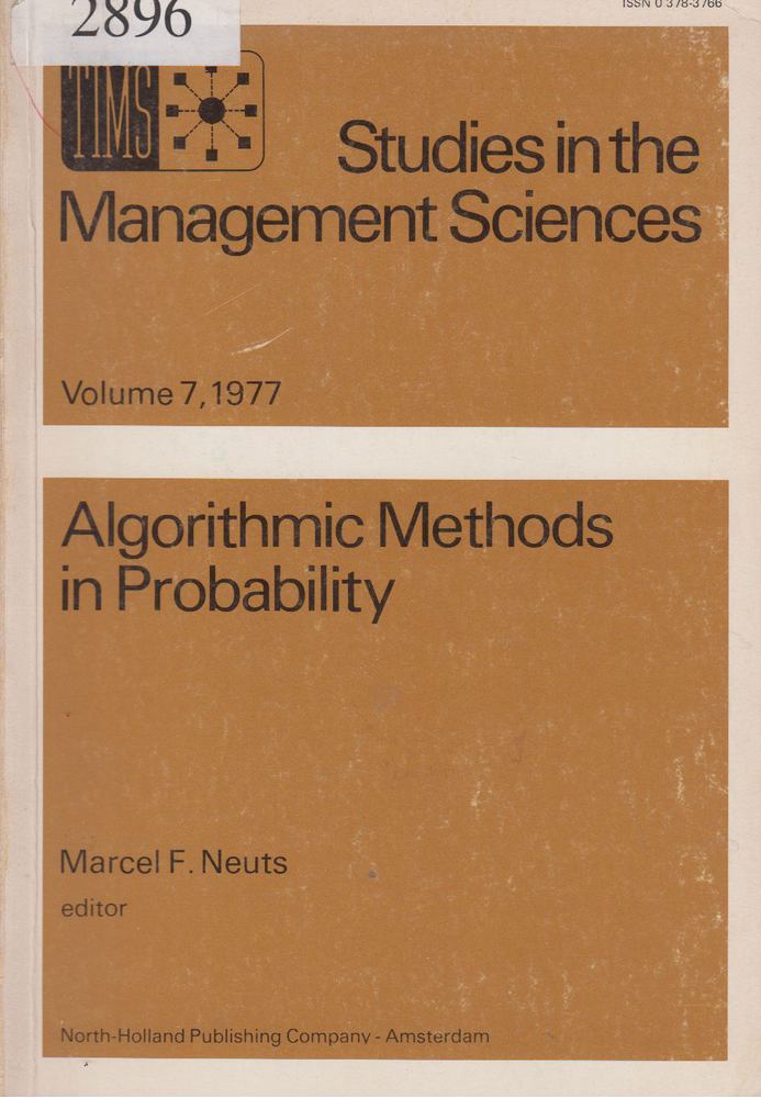 Marcel F. Neuts - Algorithmic Methods in Probability [antikvár]