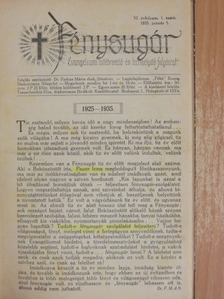 Fénysugár 1935. január-december [antikvár]