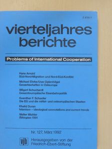 Hans Arnold - Vierteljahres berichte März 1992 [antikvár]