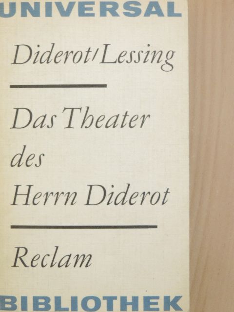 Diderot - Das Theater des Herrn Diderot [antikvár]
