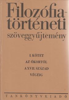 Simon Endre - Filozófiatörténeti szöveggyűjtemény I. kötet [antikvár]