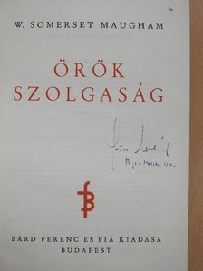 W. Somerset Maugham - Örök szolgaság [antikvár]