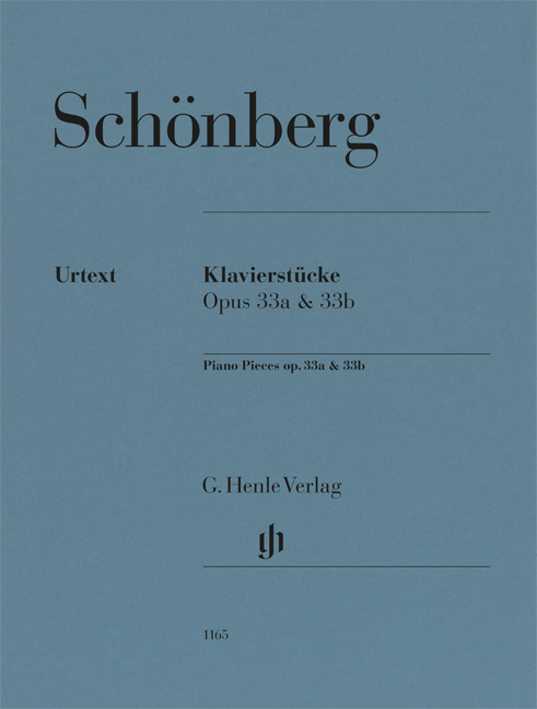 SCHÖNBERG, ARNOLD - KLAVIERSTÜCKE OP. 33A & OP. 33B