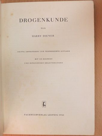 Harry Diener - Drogenkunde [antikvár]