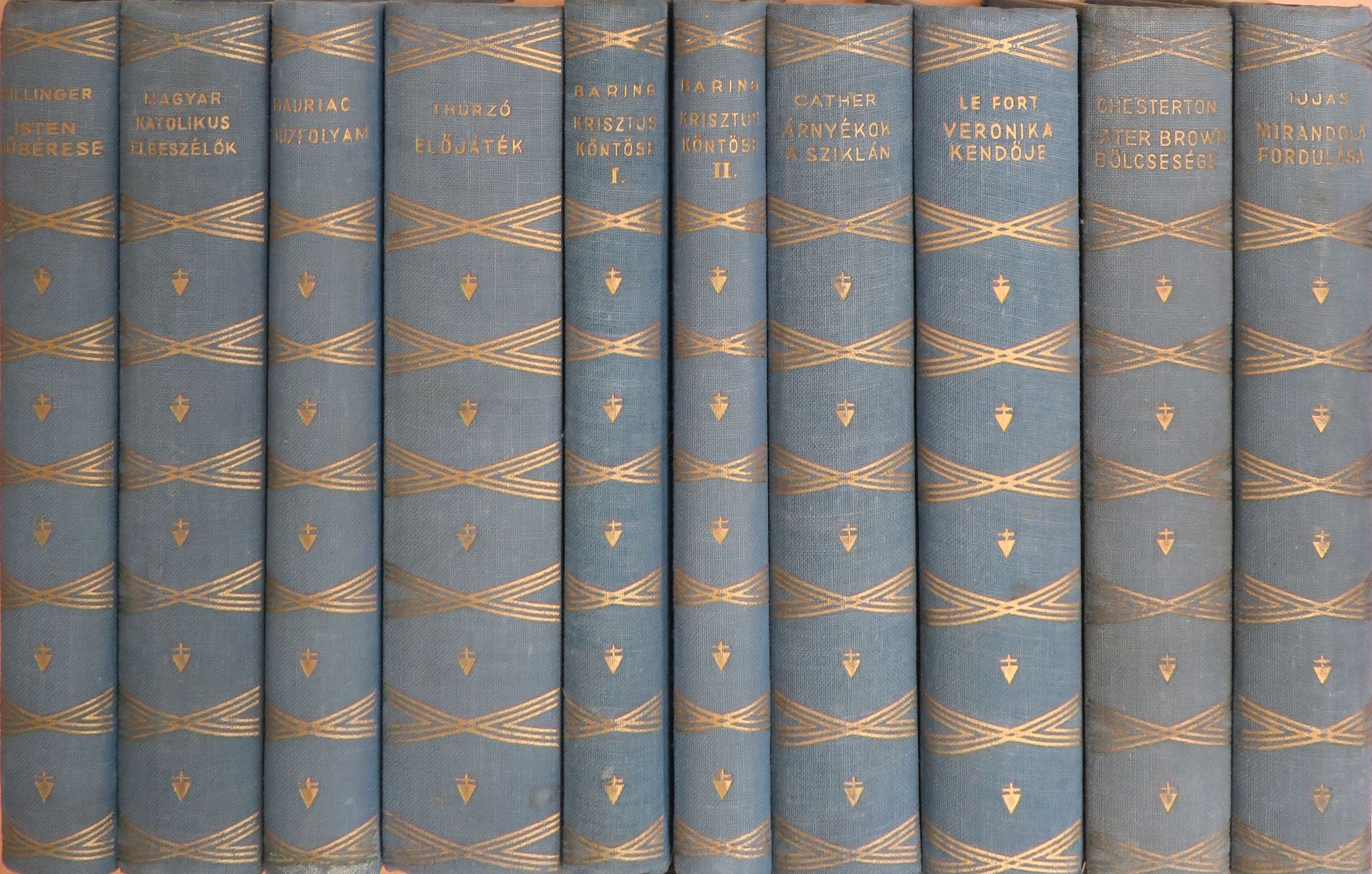 Francois Mauriac - "10 kötet az Országos Magyar Katolikus Főiskolai Diákszövetség könyvei sorozatból (nem teljes sorozat)" [antikvár]