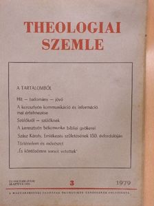 Beliczay Angéla - Theologiai Szemle 1979. május-június [antikvár]