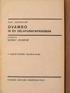 Karl Angebauer - Ovambo [antikvár]
