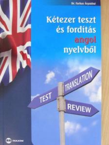 Dr. Scheibl György - Kétezer teszt és fordítás angol nyelvből [antikvár]