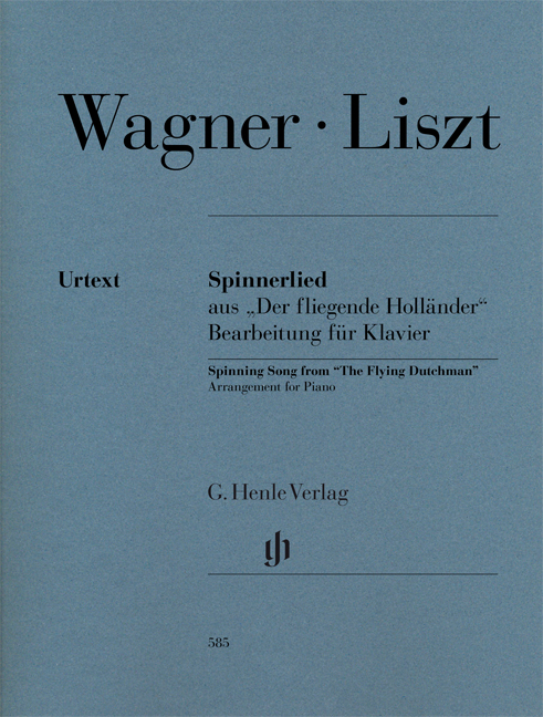 WAGNER-LISZT - SPINNERLIED AUS "DER FLIEGENDE HOLLAENDER" BEARB. FÜR KLAVIER (SCHEIDELER, FINGERSATZ: F. LISZT)