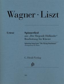 WAGNER-LISZT - SPINNERLIED AUS "DER FLIEGENDE HOLLAENDER" BEARB. FÜR KLAVIER (SCHEIDELER, FINGERSATZ: F. LISZT)