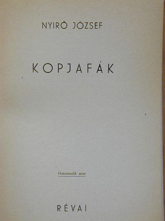 Nyirő József - Kopjafák [antikvár]