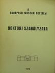 Dr. Perényi Imre - A Budapesti Műszaki Egyetem Doktori Szabályzata [antikvár]