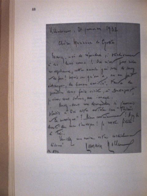 Sáfrán Györgyi - Romain Rolland levelei Czeke Mariannehoz a Magyar Tudományos Akadémia Könyvtárába [antikvár]